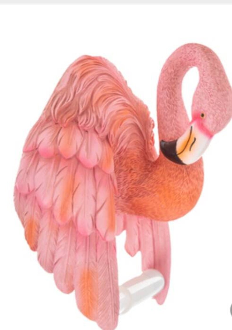 Flamingo toilet paper holder | Etsy