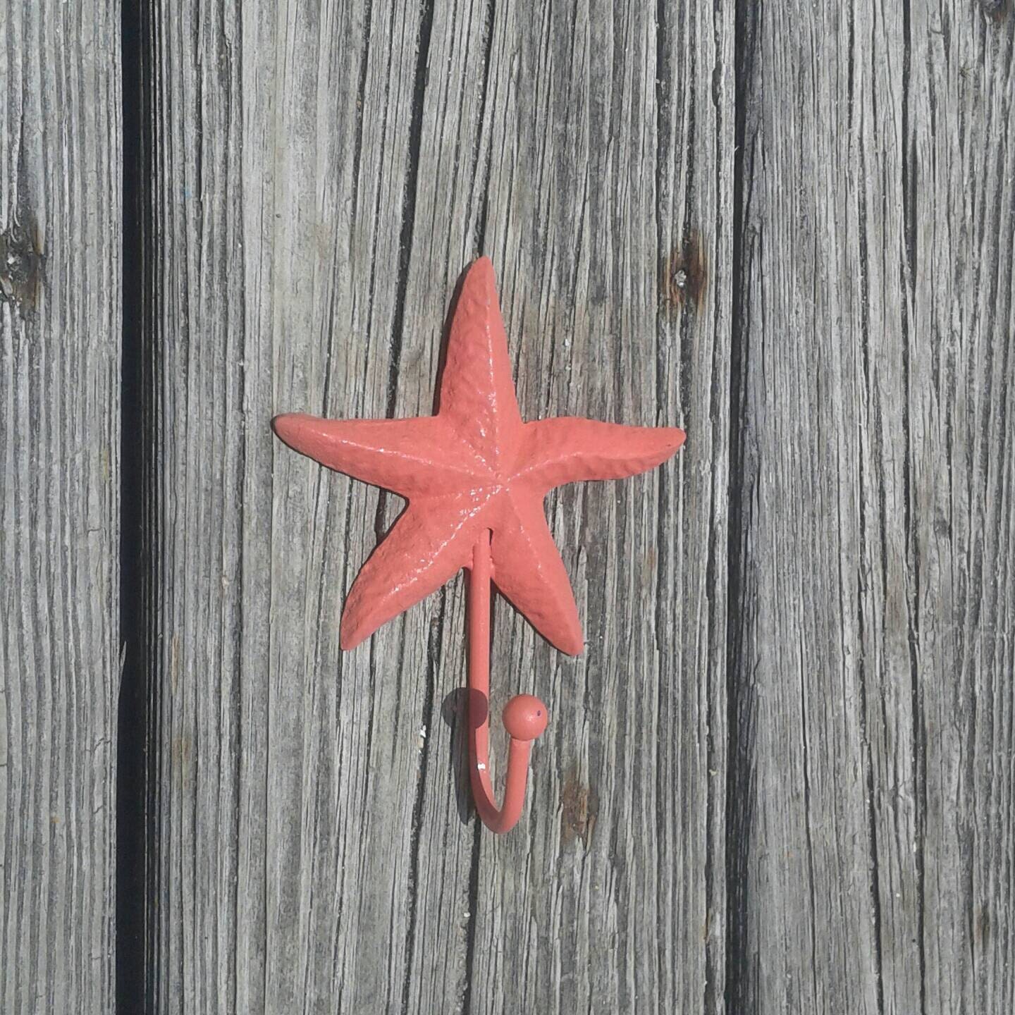 Starfish wall hook coastal themed towel hook nautical Etsy
