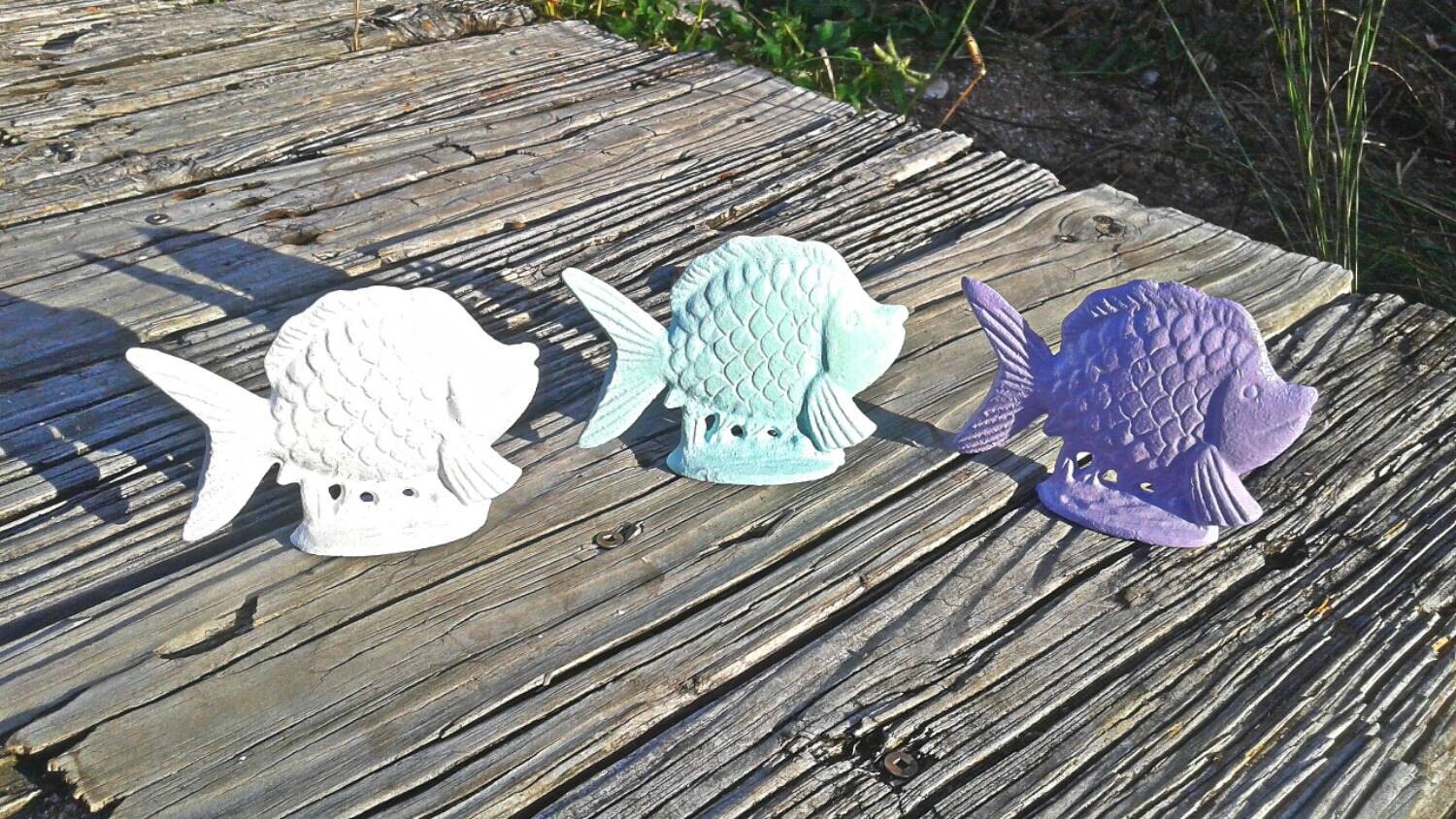 Fish figurine fish statues fish decor home decor wthit Etsy