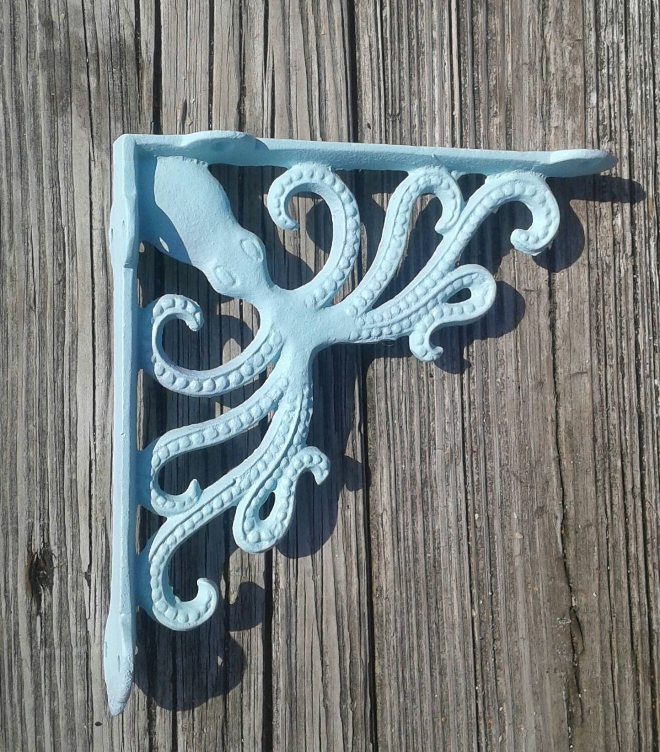 Octopus cast iron bracket shelf bracket nautical decor Etsy