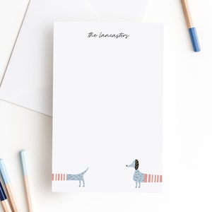 Dachshund Stationery | Wiener Dog Notepad | Dog Notepad | Personalized Stationery | Dachshund Notes | Dachshund Gift | Dog Stationery [N11]