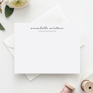 Personalized Stationery | Script Personalized Stationary | Stationary Personalized | Personalized Thank You Cards | Elegant Stationary [S11]