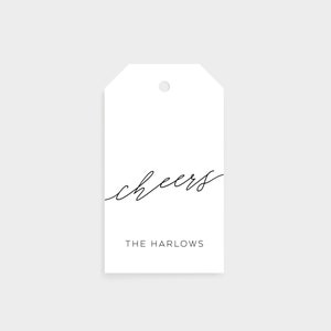 Personalized Gift Tags | Holiday Gift Tags | Cheers Gift Tags | Family Gift Tags | Christmas Gift Tags | Wine Gift Tags | Minimal Gift Tags