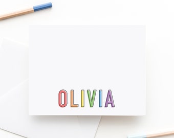 Personalized Stationary for Kid | Thank You Notes for Kid | Kid Stationary | Rainbow Stationary | Girl Stationary | Boy Stationary [17]