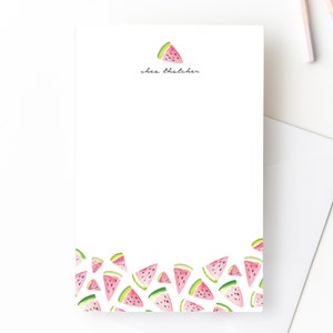 Watermelon Stationery | Watermelon Notepad | Colorful Notepad | Colorful Stationery | Personalized Notepad | Personalized Stationery [N08]