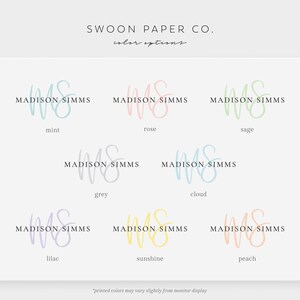 Personalized Stationary Personalized Stationery Personalized Notecards Monogrammed Stationery Monogram Stationary Stationary Set image 2