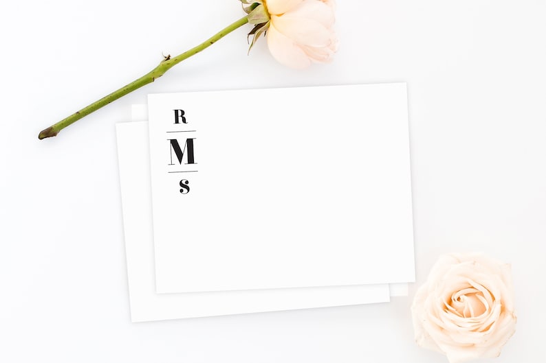 Wedding Gift Monogram Wedding Gift Personalized Wedding Stationery Bridal Shower Thank You Cards Gift for Bride Wedding Thank You Cards