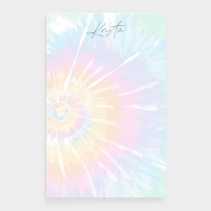 Personalized Notepad | Tie Dye Stationery | Tie Dye Notepad | Personalized To Do List | Custom Notepad | Trendy Notepad | Tie Dye Gift [N33]