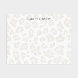 Personalized Stationery | Animal Print Stationary | Neutral Animal Print | Leopard Print Stationery | Animal Print Thank You Cards [S54]