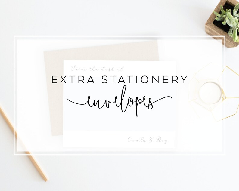 A2 StationeryNotecard Extra Envelopes Blank or Printed with Return Address Size Envelopes.