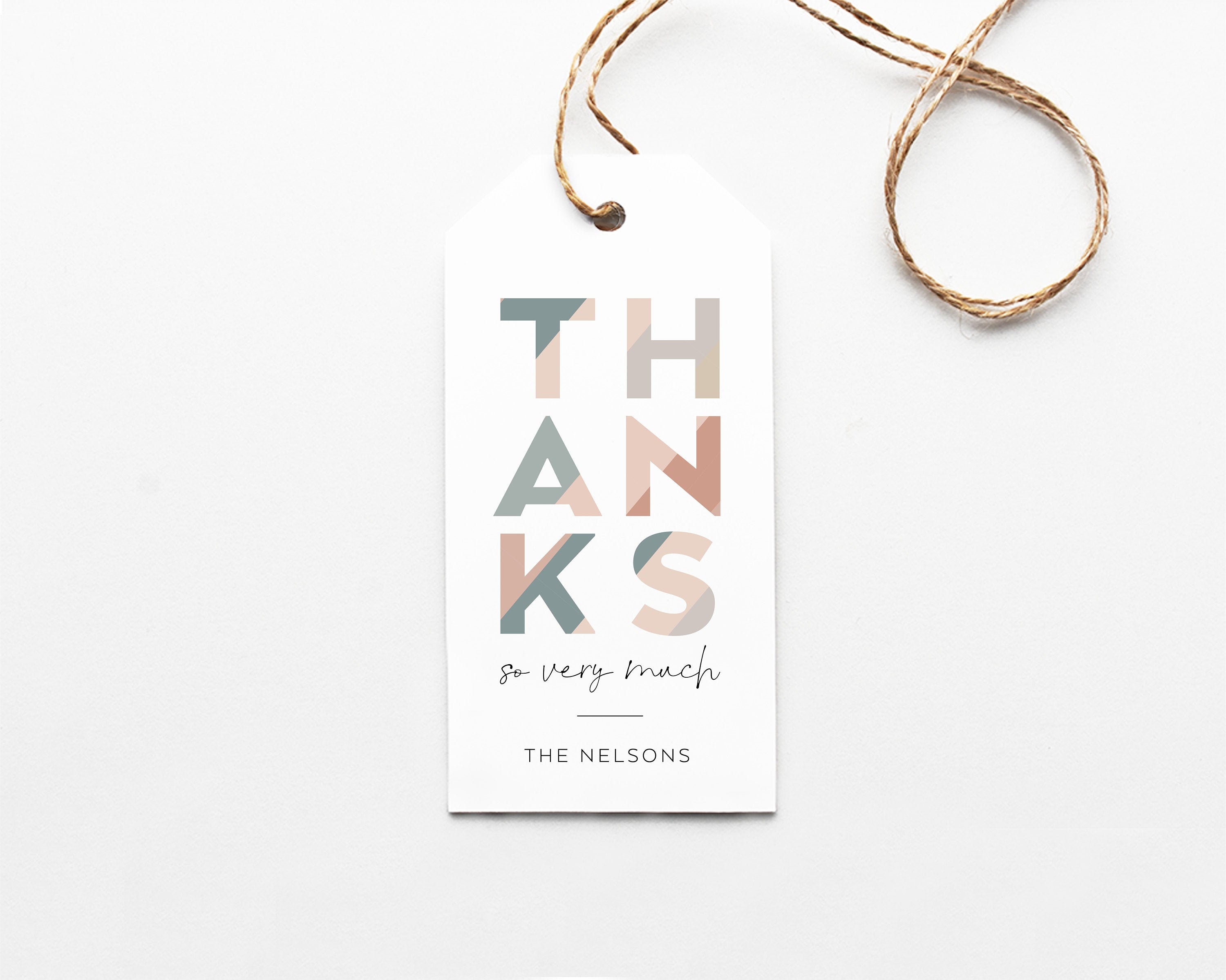 Personalized Gift Tags Custom Gift Tags Thank You Gift Tag Family