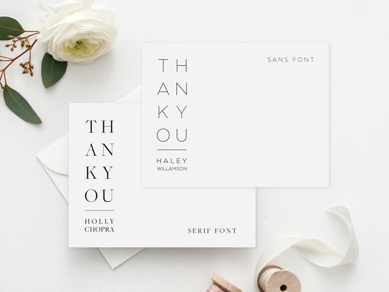 Thank You Cards Personalized Stationery Personalized Etsy