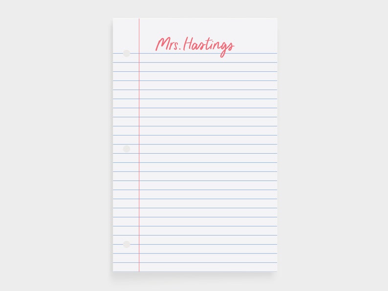 Personalized Notepad for Teachers Unique Teacher Gift Etsy