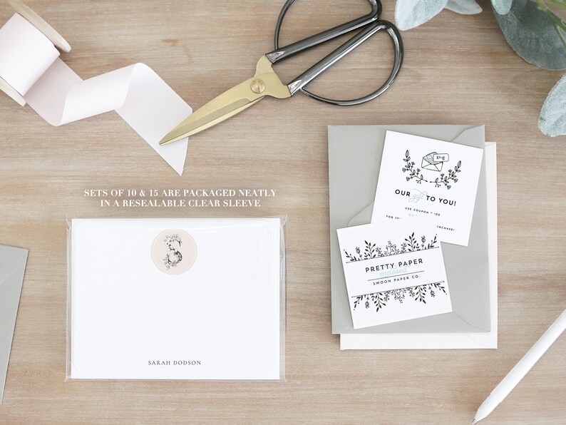 Personalized Stationery Set Personalized Stationary Set Etsy