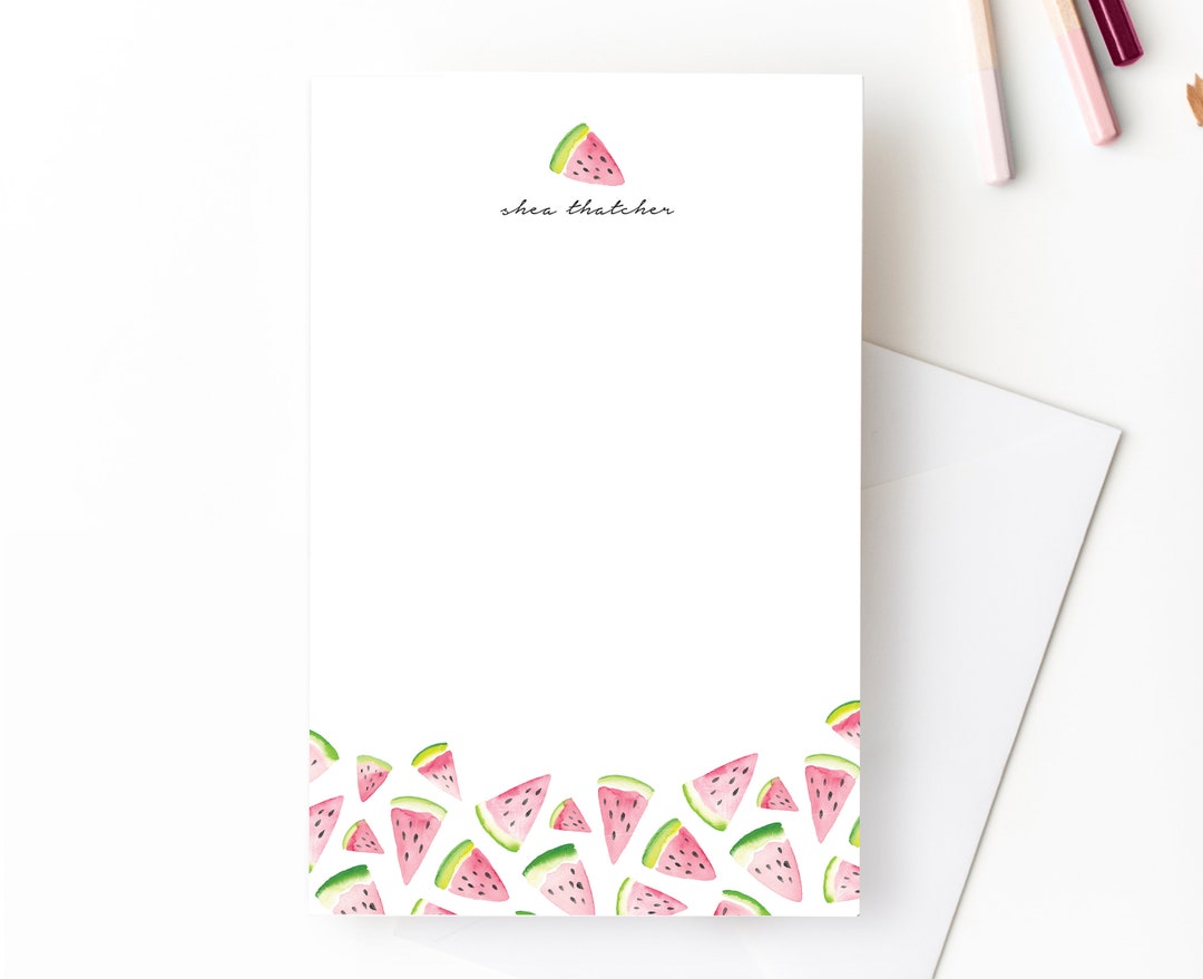 Watermelon Stationery | Watermelon Notepad | Colorful Notepad ...