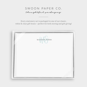 Personalized Stationary Personalized Stationery Personalized Notecards Monogrammed Stationery Monogram Stationary Stationary Set image 6