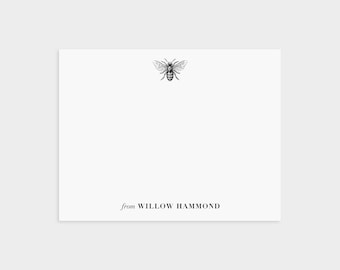 Bee Stationery | Bee Stationary | Bee Thank You Notes | Personalized Stationery | Personalized Note Cards | Personalized Stationary [S06]