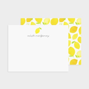 Lemon Stationary | Lemon Stationery | Personalized Stationery | Custom Stationery | Personalized Stationary | Personalized Thank You Cards