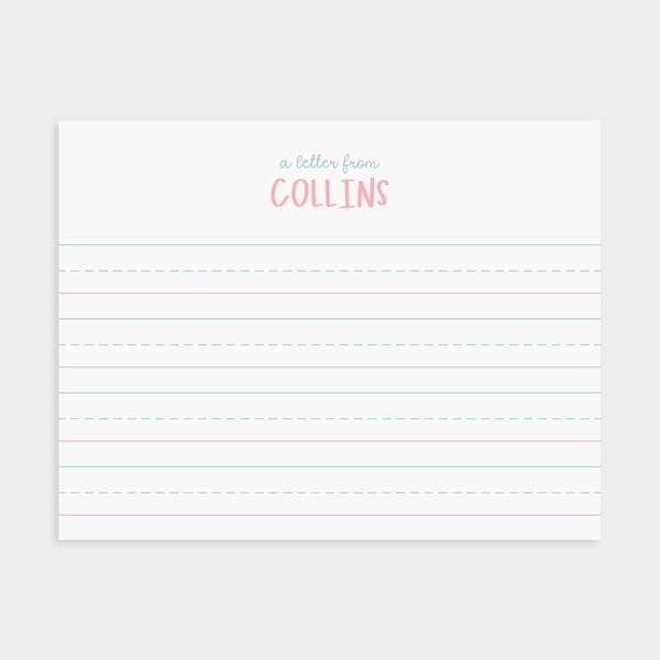Lined Stationery - Etsy