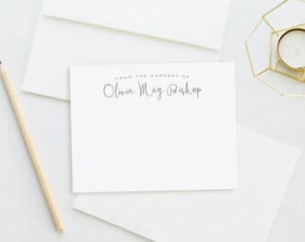 Baby Thank You Cards. Baby Thank You Notes. Baby Stationery. Baby Stationary. Notecards. Baby Shower. Thank You Notes. From the Nursery Of.