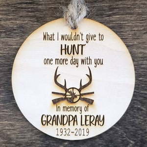 Hunting in Heaven Ornament Hunter Angel Memorial Christmas Tree
