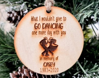 Dancing Memorial Ornament Angel Heaven Ballroom Christmas Tree