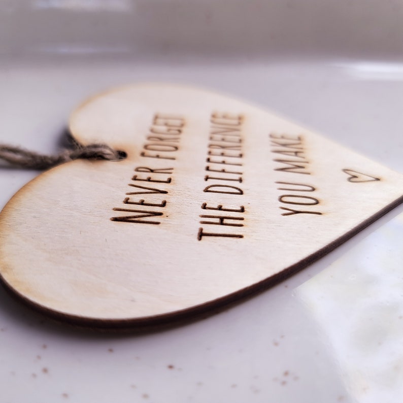 Never the Difference You Make Volunteer Christmas Ornament