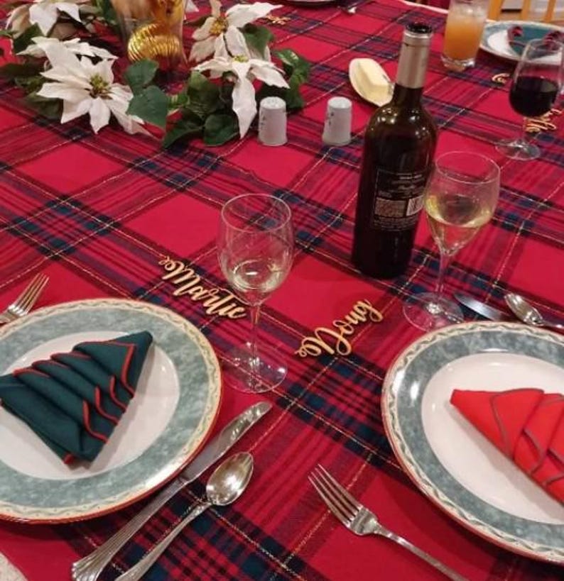 Stocking Name Tags Table Nametags Wooden Personalized Stocking Tag