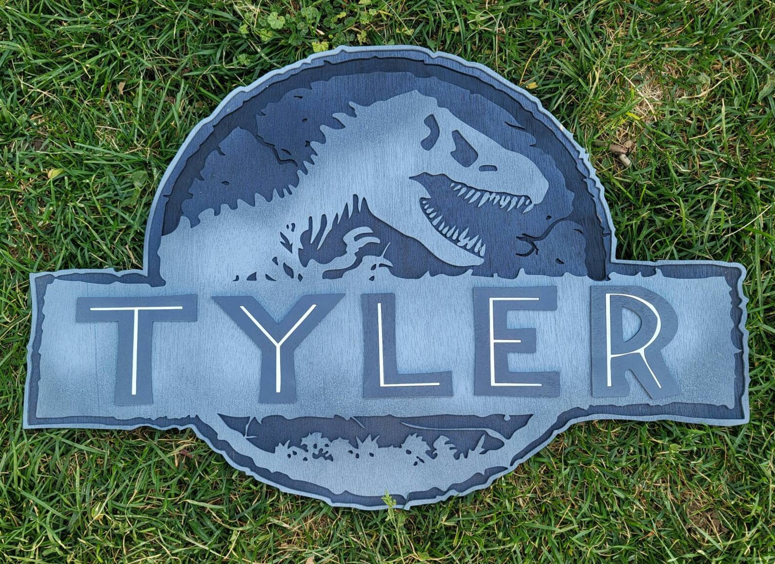 Jurassic Park Custom Personalized Name Wood Sign Nursery Kids Etsy