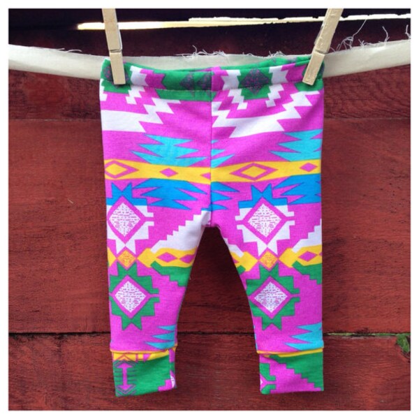 Navajo leggings, baby leggings, printed leggings