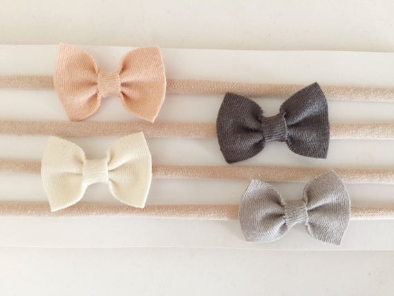 small bow headband
