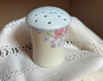 JHR Bavaria Hand Painted Powder shaker Vintage early 1900 Lavender Fragrance Jar Dresser Accessory Sprinkle Top