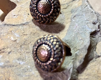 Mid-Century Modern Bronze Cuff Links: Vintage Finnish Jewelry by Pentti Sarpaneva