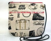 Small Crossbody One Of A Kind Travel Hiking Bags Purses Small Shoulder Bag Go Any Where Bag Hipster Handmade Fabric Bag