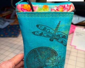 Handcrafted, One-of-a-Kind, Take a Walk Cell Phone Bag