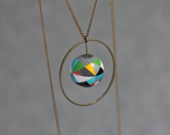 Geometric triangle necklace