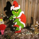 Grinch Yard Art Grinch And Max Are Stealing Christmas Etsy