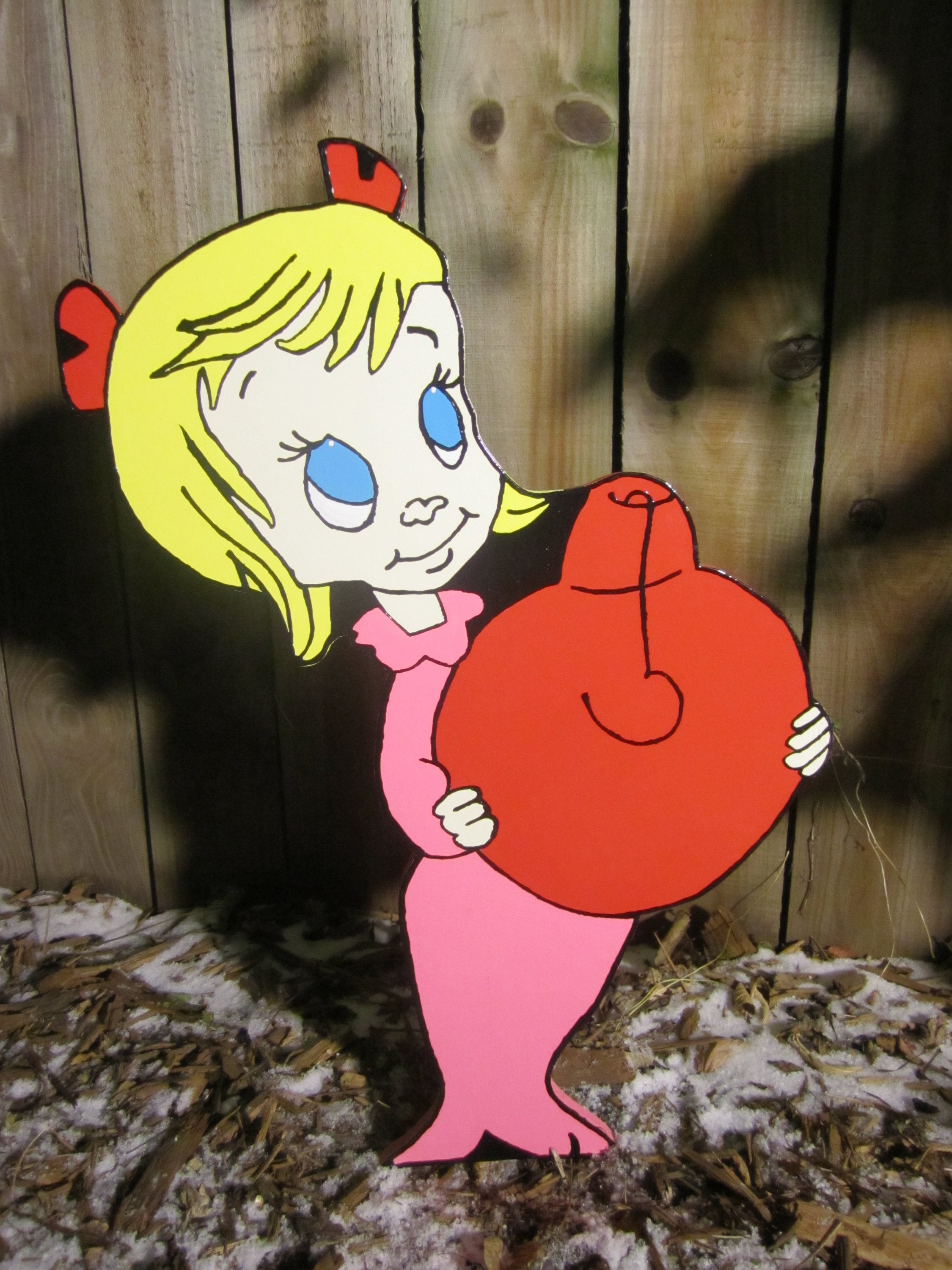 Grinch Yard Art Happy Cindy Lou Who Christmas Decorations Etsy