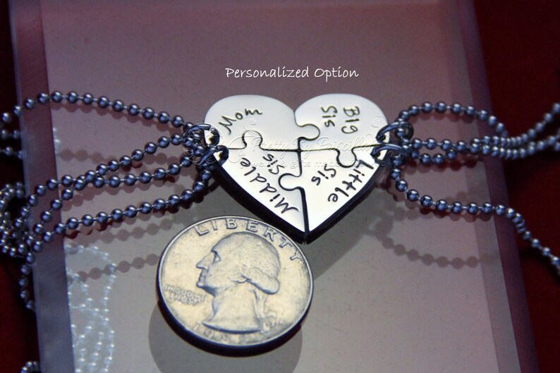 Sister Necklace Best Friend Necklace Gift For Friends Four Piece Heart Jigsaw Puzzle Necklace Set Made Of Stainless Steel W Glossy Finish Jewelry Sets Jewelry Bgc Sedahotels Com