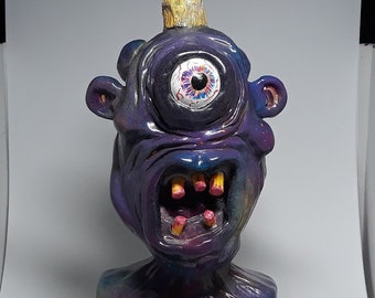 Mono Monster Original resin bust awesome cyclops statue (purple).