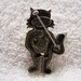 Broche Vintage Chat Ange Avec Ailes En étain - Modèle Y150 - Occasion