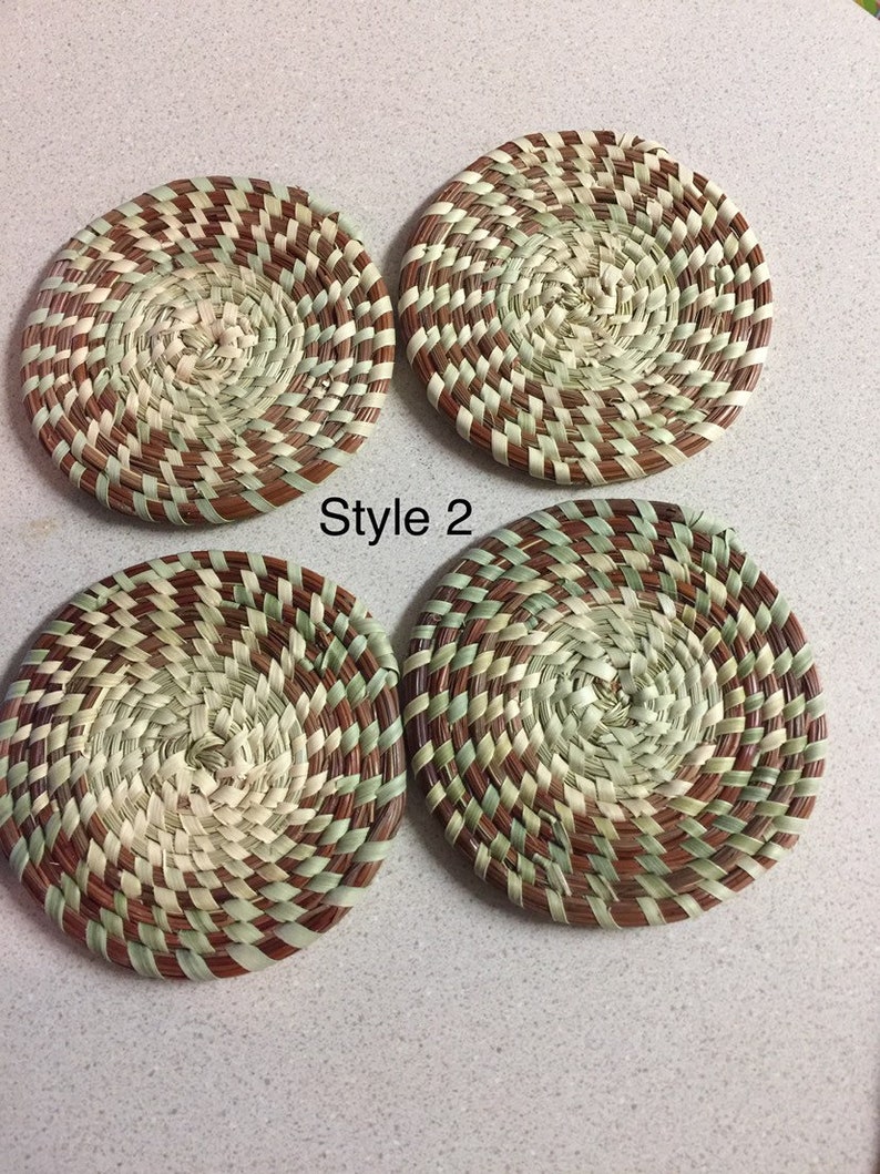 Sweetgrass Drink Coasters Etsy