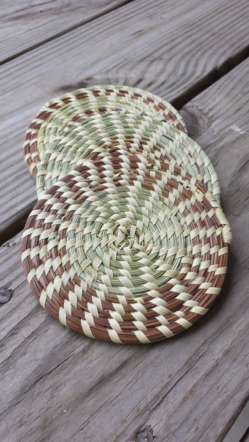 Sweetgrass Drink Coasters Etsy