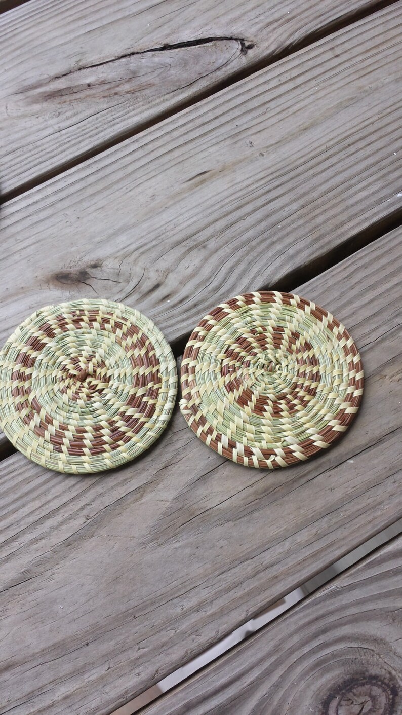 Sweetgrass Drink Coasters Etsy