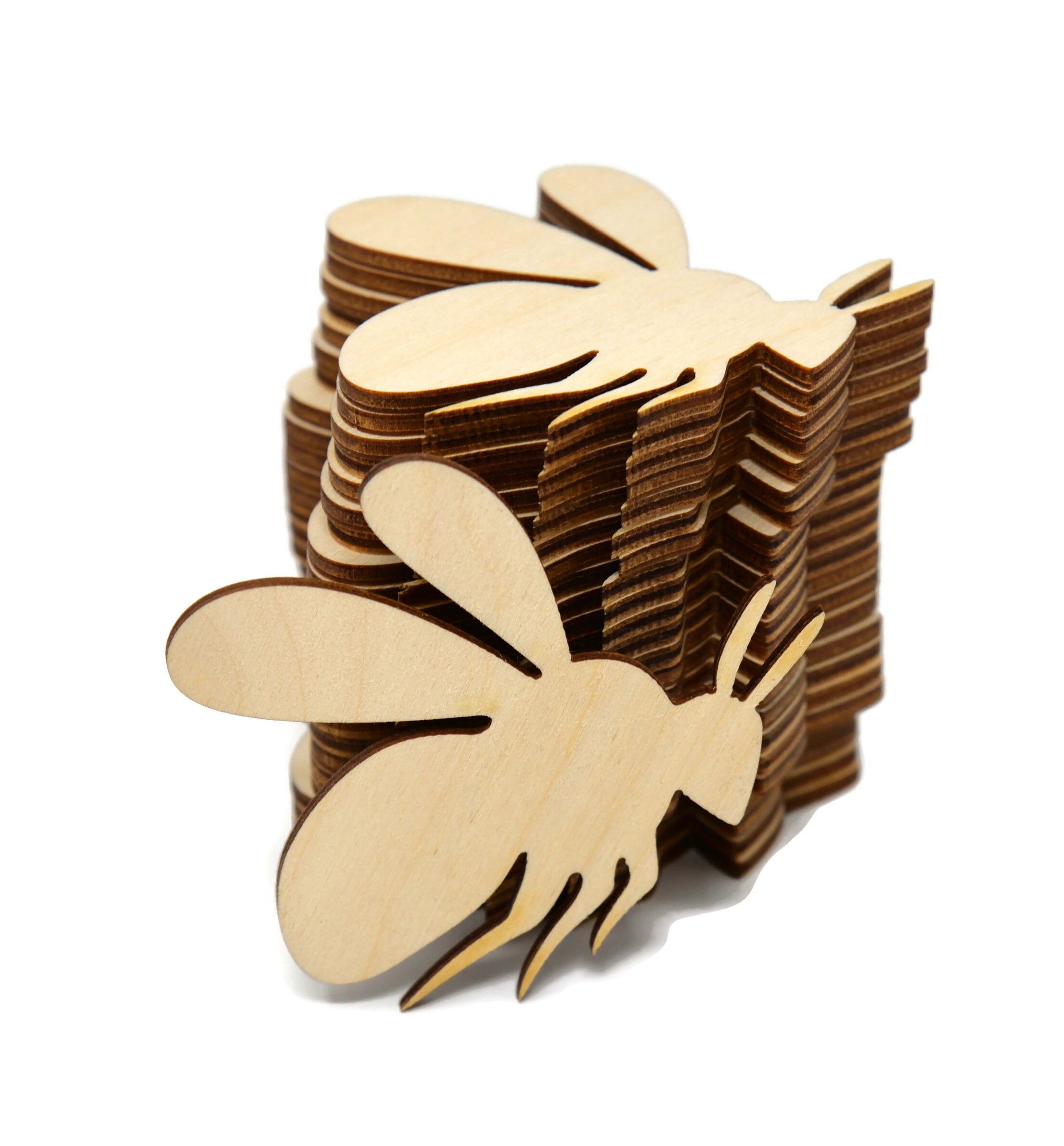 Gocutouts Wooden Bee Cutouts Shapes Unfinished Wooden Bee Etsy