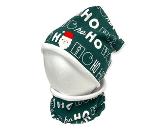 Soft winter/Holiday hat and neck warmer.