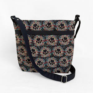 Handmade Pixelated Paw Print Crossbody Bag - Dog Lover Gift