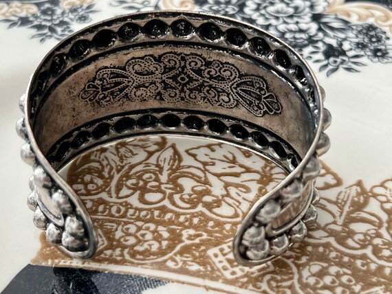 Victorian Revival Romantic Bracelet, Gothic Press… - image 8