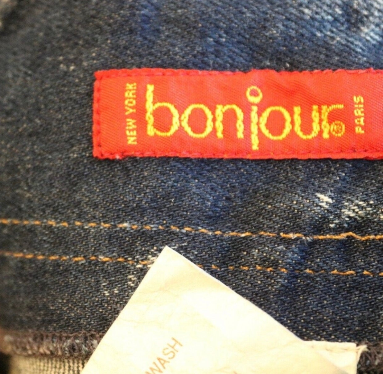 Vintage Bonjour Denim Skirt with Hand Painted Polo Pony Horses, High ...