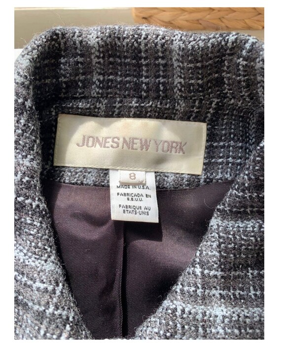 Gray Plaid Suit by Jones New York, Slim Cut Skirt… - image 3